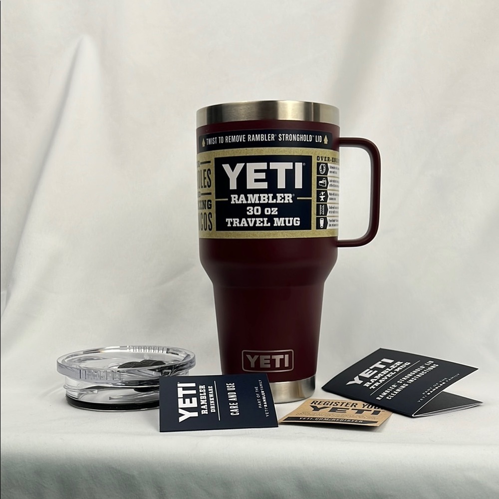 YETI Rambler 30 oz Mug - Wild Vine - Burgundy - NWT - Picture 6 of 7